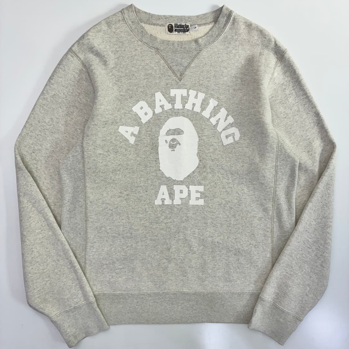 Bape 베이프 사루컬리지 헤비스웻 크루멕 맨투맨 상품이미지1