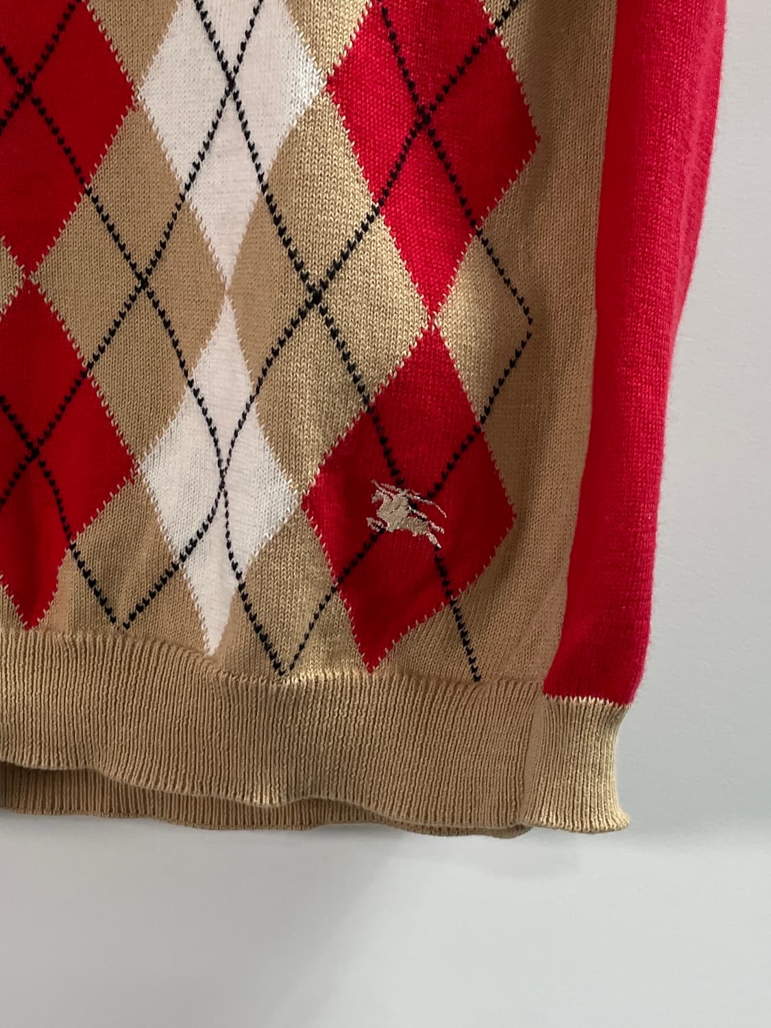 버버리 우먼스 아가일체크 조끼 니트 (on.585) 상품이미지4