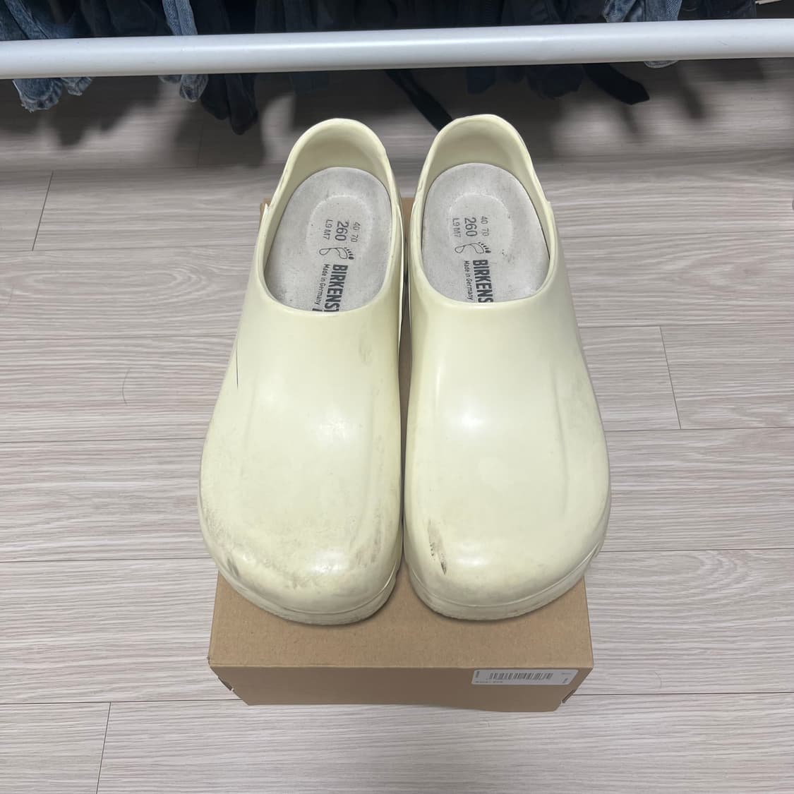 버켄스탁 클로그 a640 아이보리 260 사이즈 상품이미지1