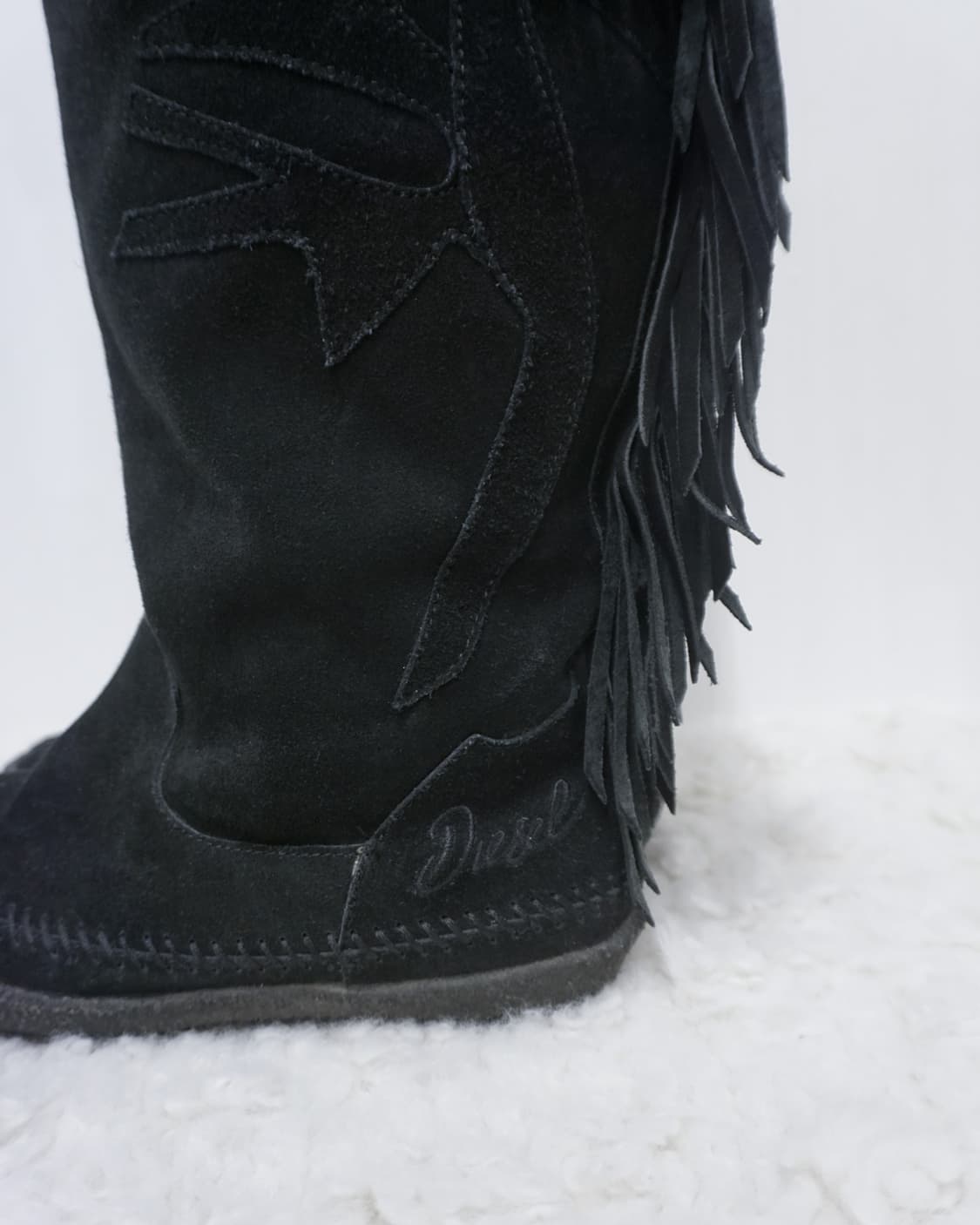DIESEL fringe suede mid boots 상품이미지4