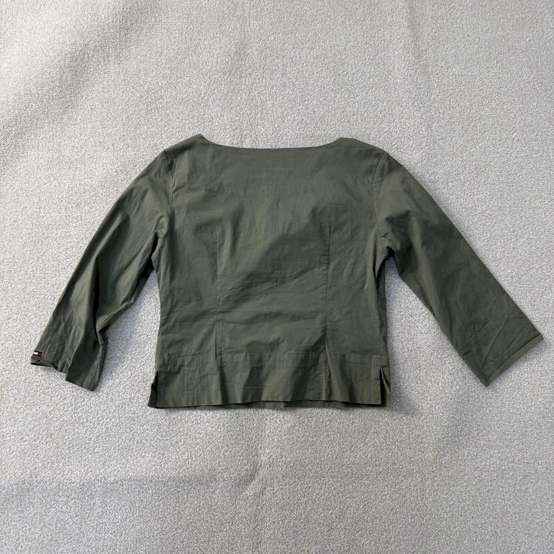 M 타미힐피거 올리브 브이넥 블라우스 0223T 상품이미지2