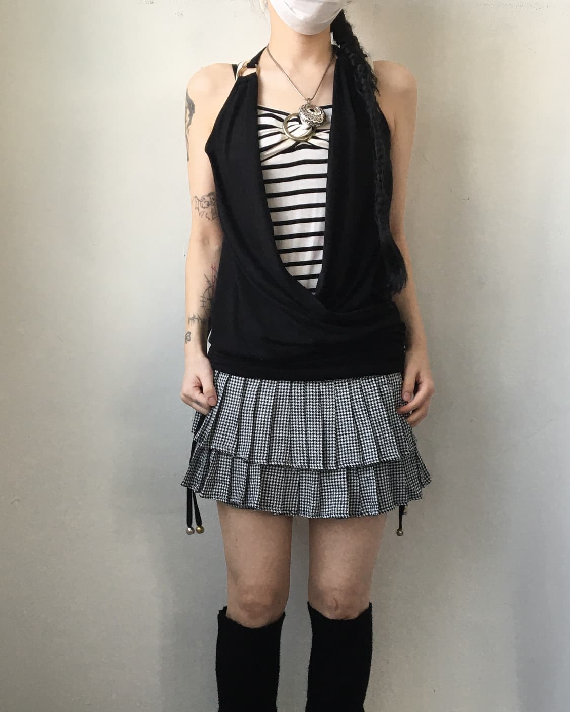 Check pattern skirt short 상품이미지3