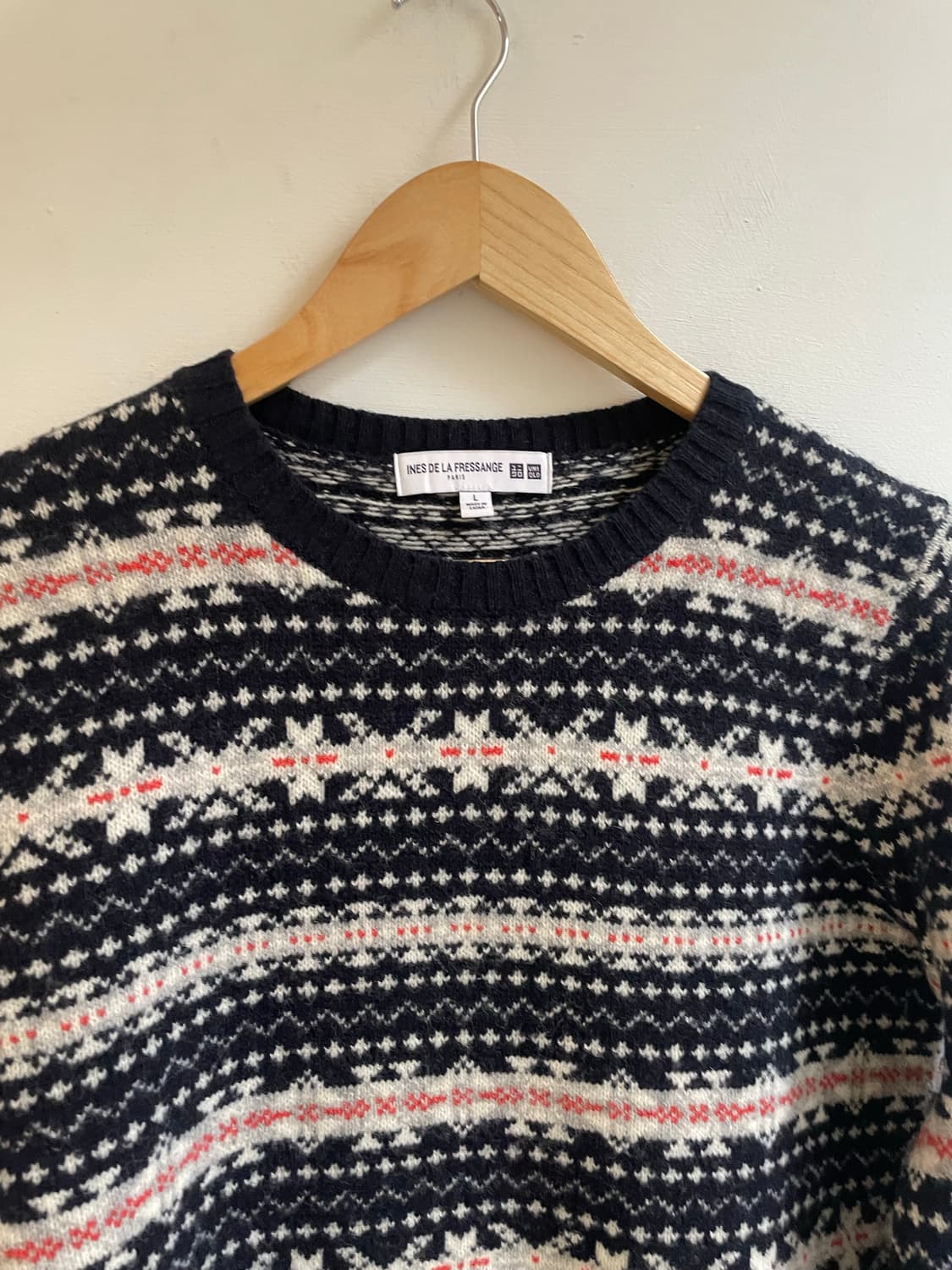 유니클로 x 이네스 드라 프레상쥬 페어아일니트 상품이미지5