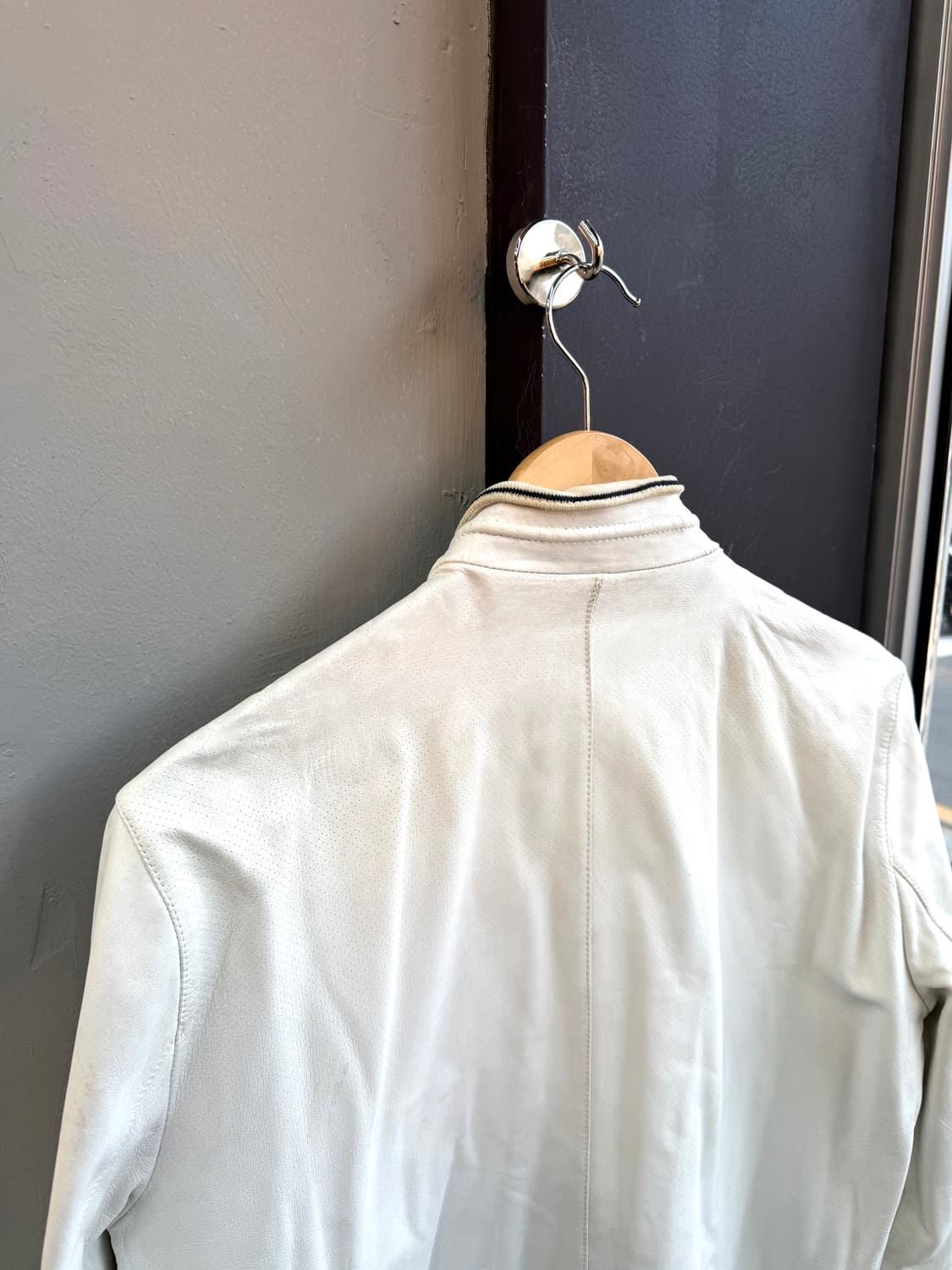 48/ 에르메네질도 제냐 14FW 램스킨 레더 자켓 상품이미지6