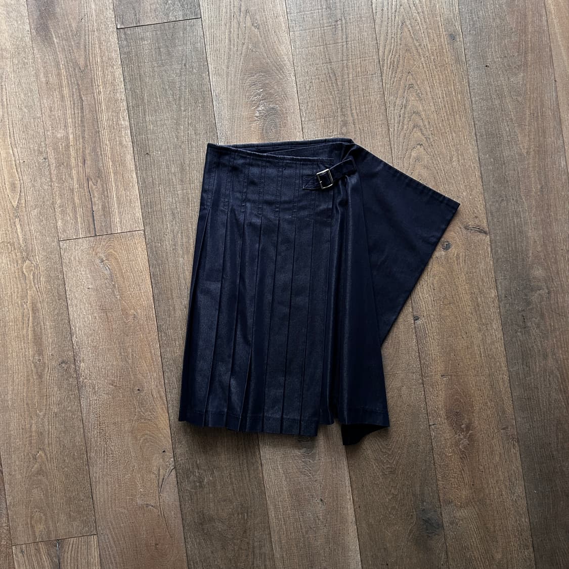 Denim Pleats Transformed Skirt 상품이미지1
