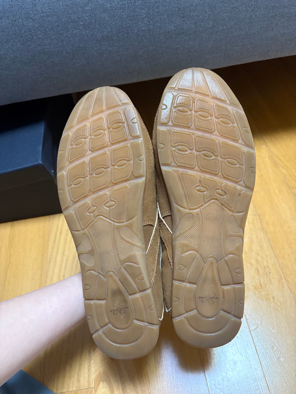 dnsr 로우컷 스웨이드 스니커즈 브라운 260 상품이미지3