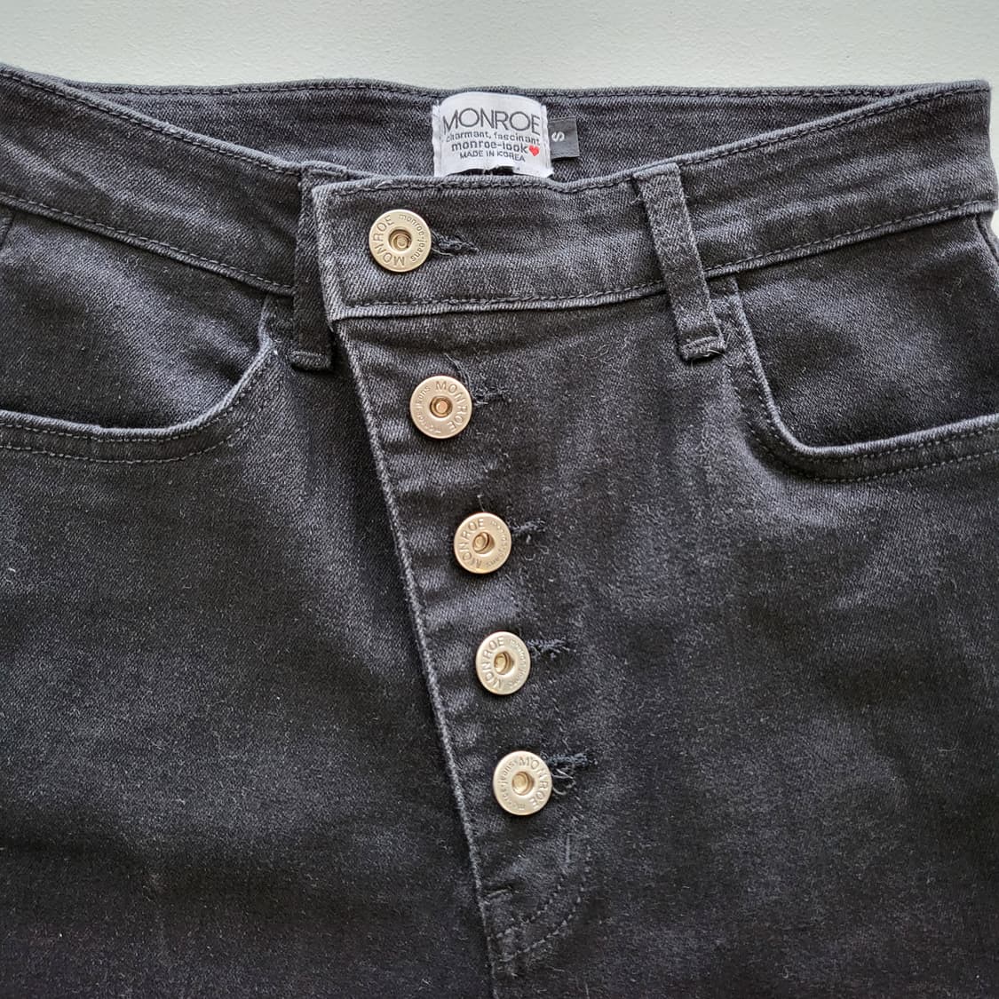 언발  3부  데님 반바지   판매합니다 
 상품이미지10