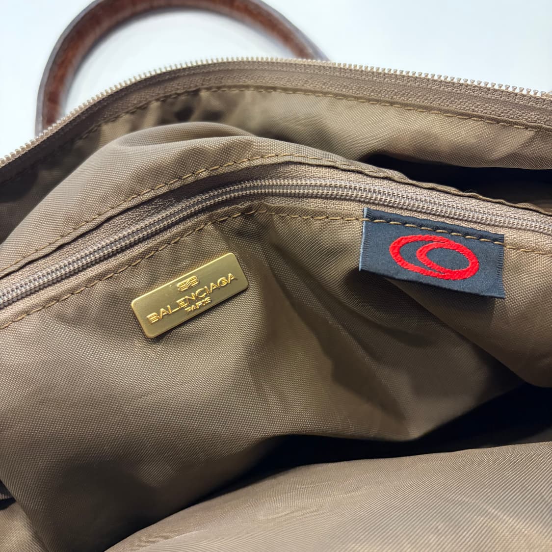 발렌시아가 빈티지 악어가죽 브라운 토트백 상품이미지9