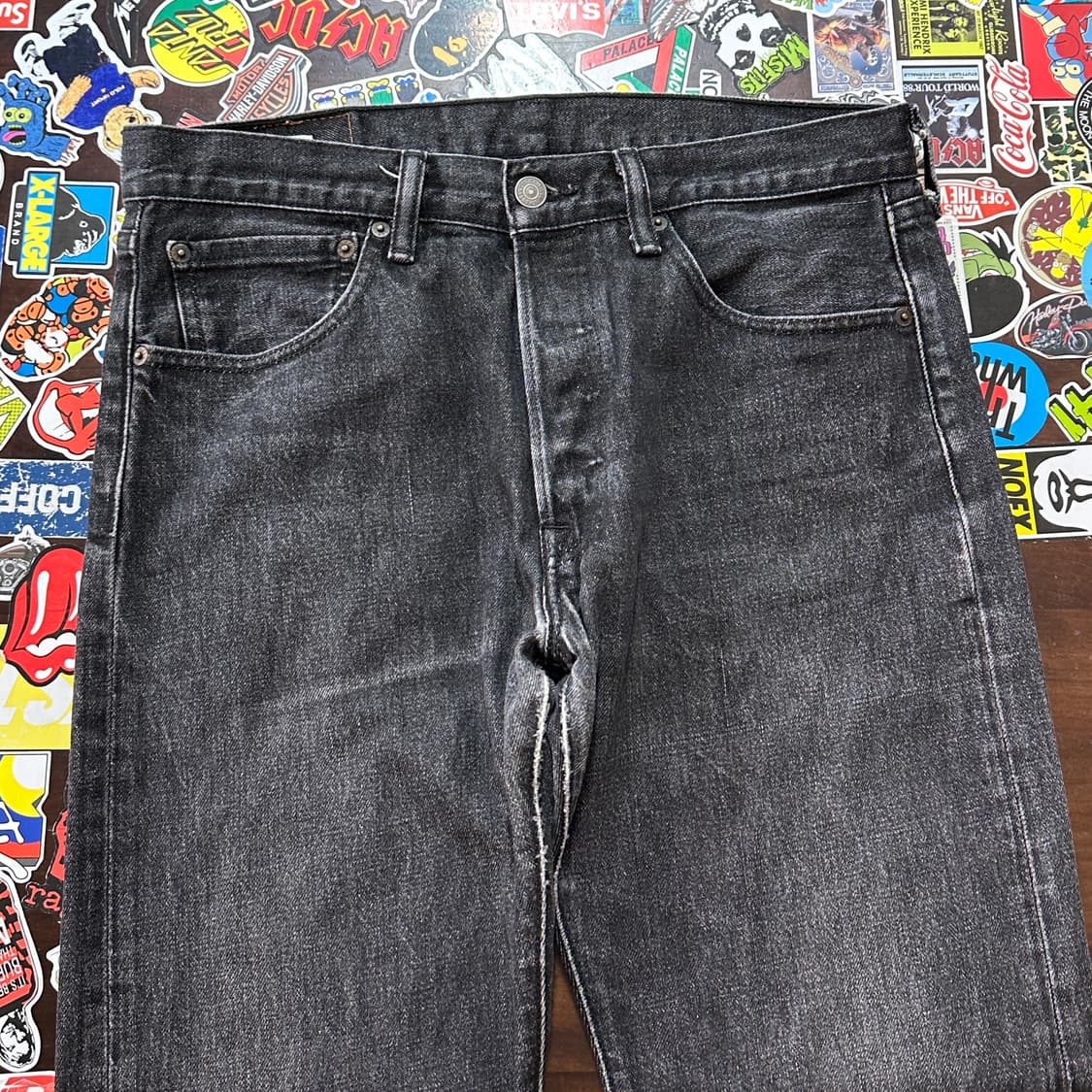 리바이스 501 블랙 진 데님 팬츠 32  상품이미지5