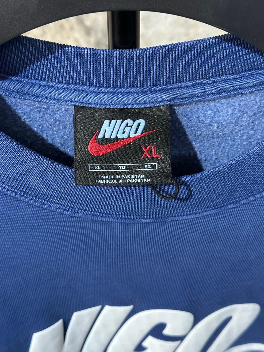 나이키 x 니고 맨투맨 블루 보이드 상품이미지4