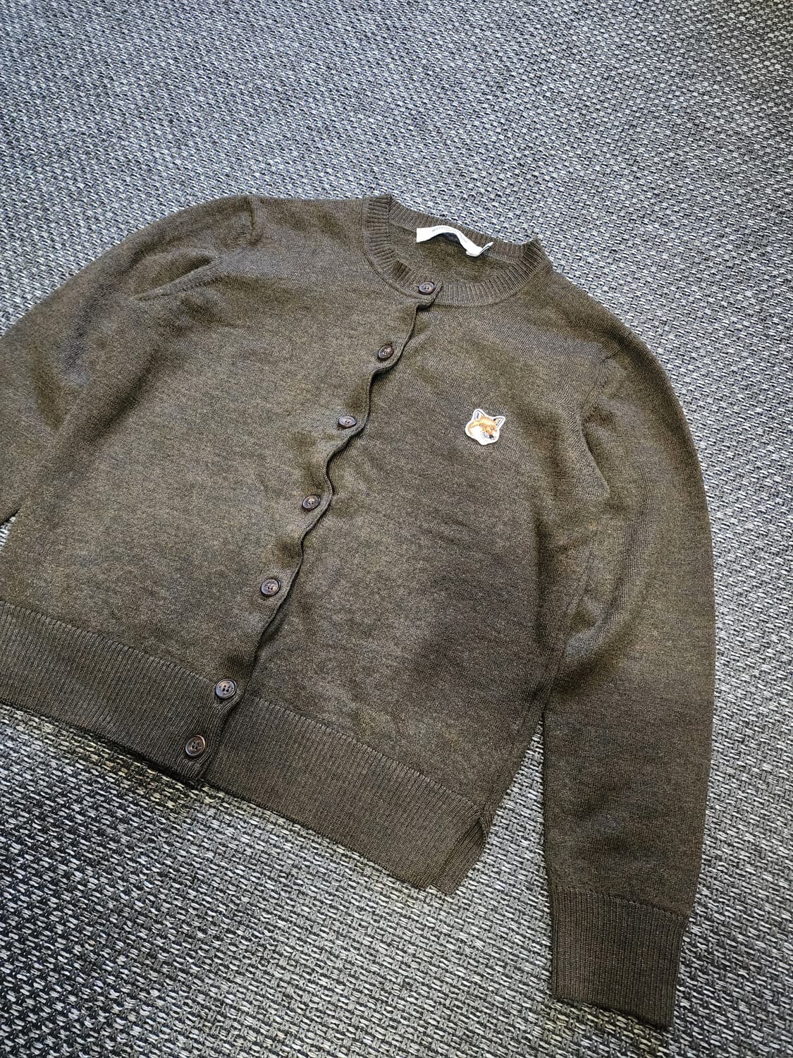 여성 메종키츠네 폭스 자수 가디건 2사이즈 상품이미지8