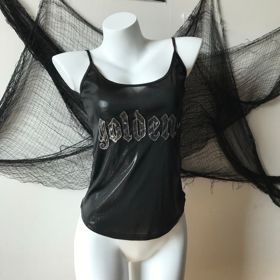 Punk mood patched camisole   상품이미지1