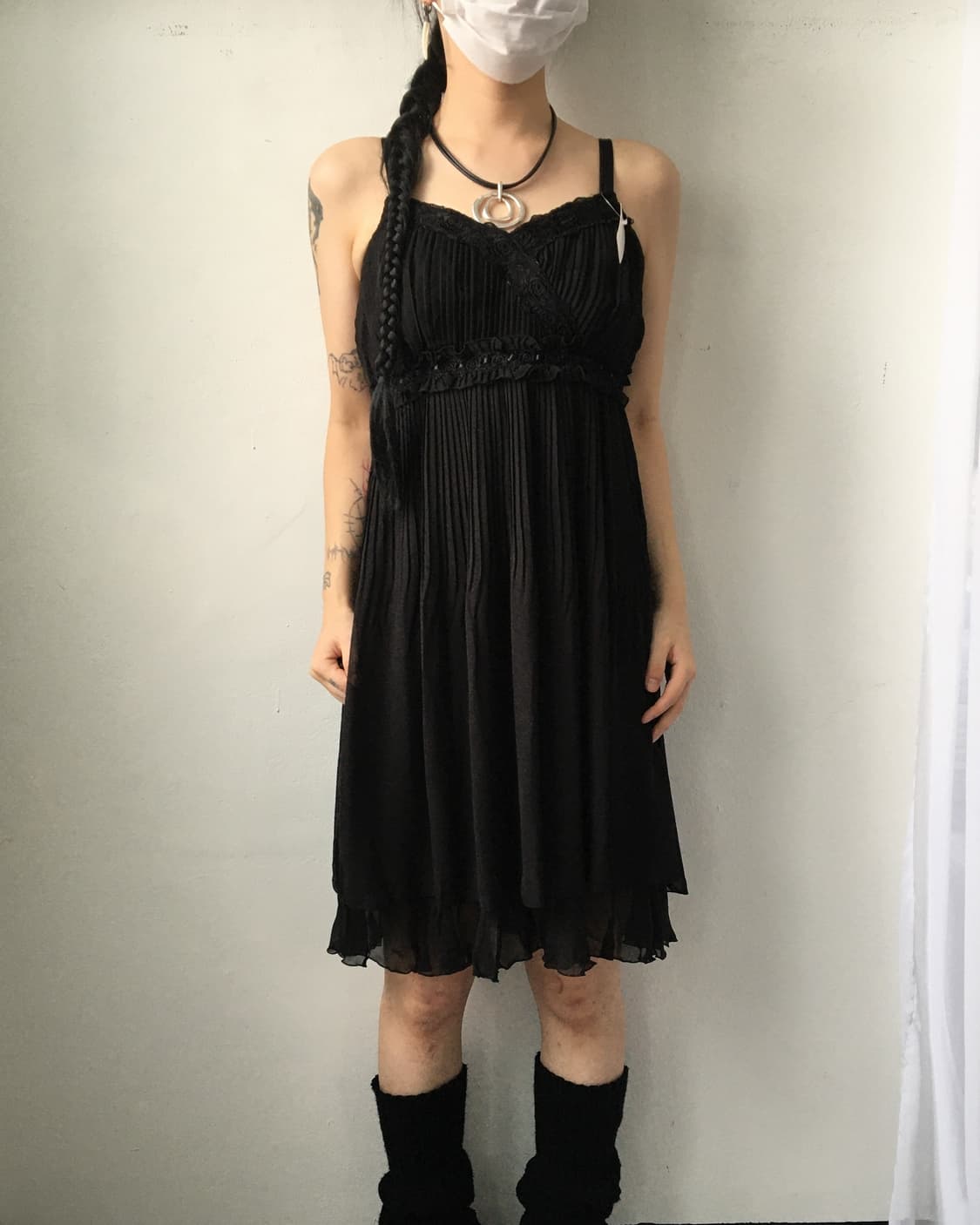 Axes femme lace trimming onepiece 상품이미지1