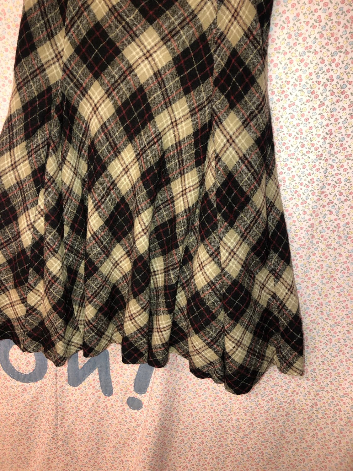 check flare skirt 상품이미지3