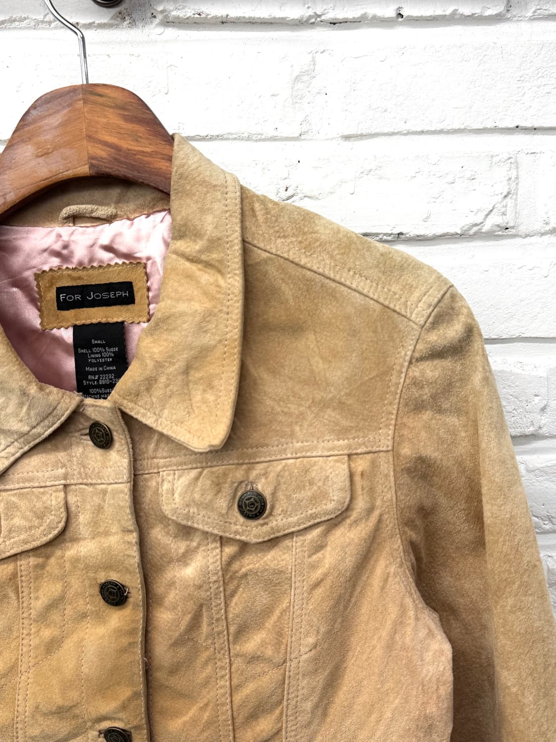 For Joseph 베이지 스웨이드 자켓 상품이미지4