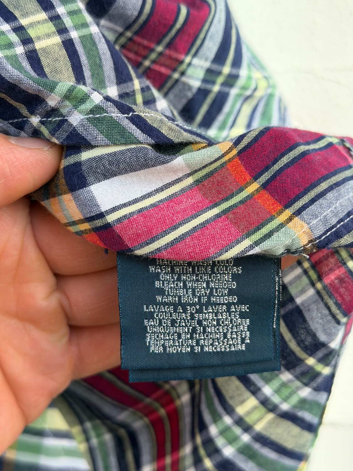 Ralph Lauren 랄프로렌 반팔 버튼다운 체크셔츠 주니어 M 상품이미지5