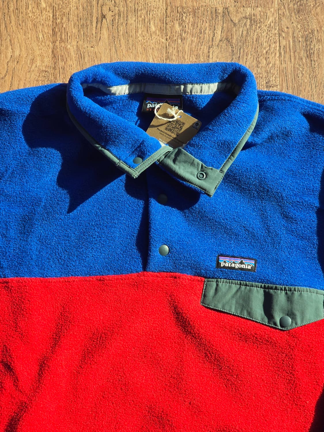 파타고니아 라이트웨이트 신칠라 스냅티 투톤 투어링 레드 블루 XXL 상품이미지1