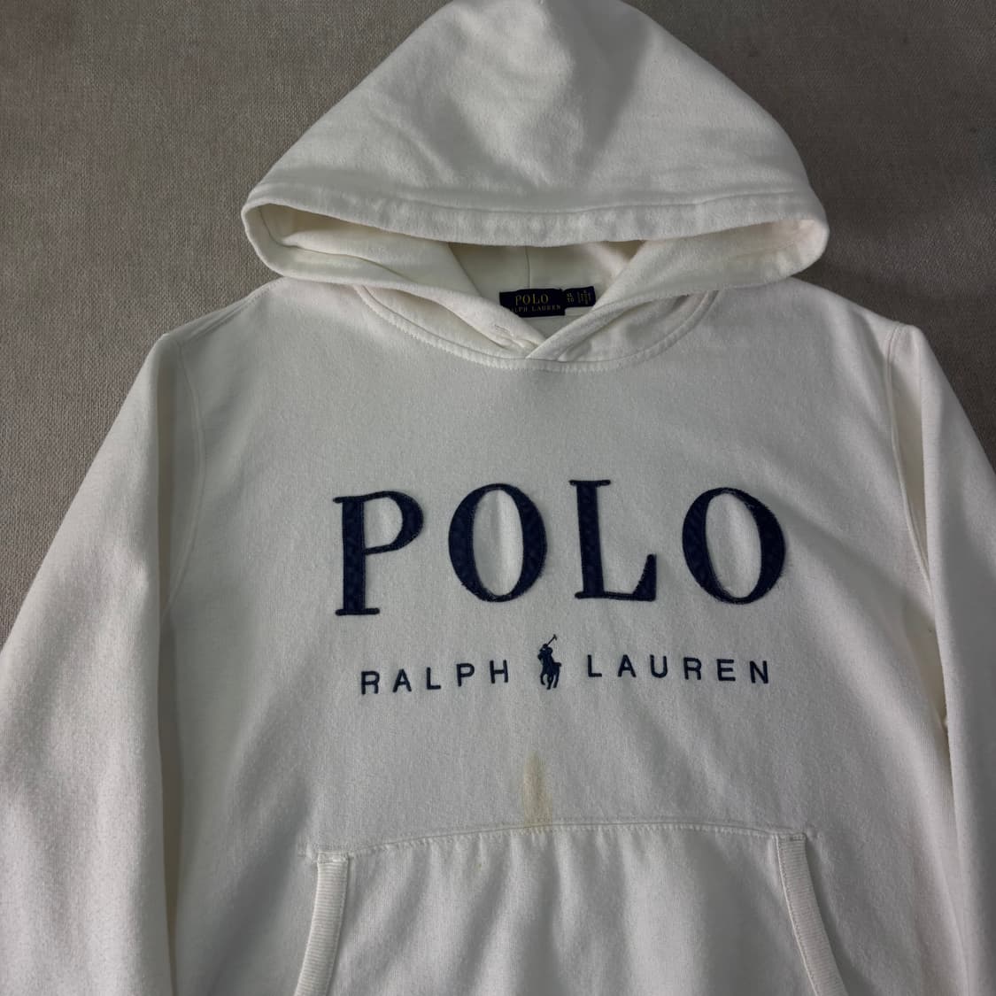 95 폴로랄프로렌 화이트 더블포니 후드티 상품이미지2