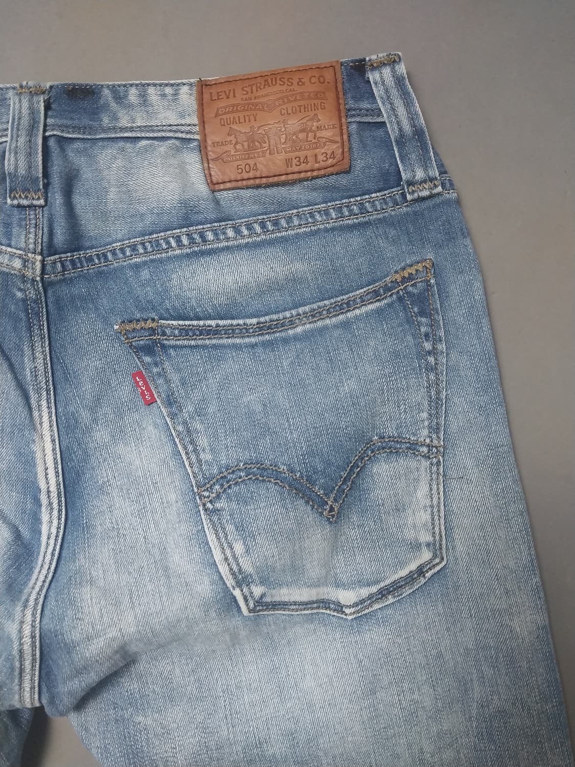 [33] 리바이스 504 00s 스트레치 레귤러 스트레이트진 청바지 상품이미지9