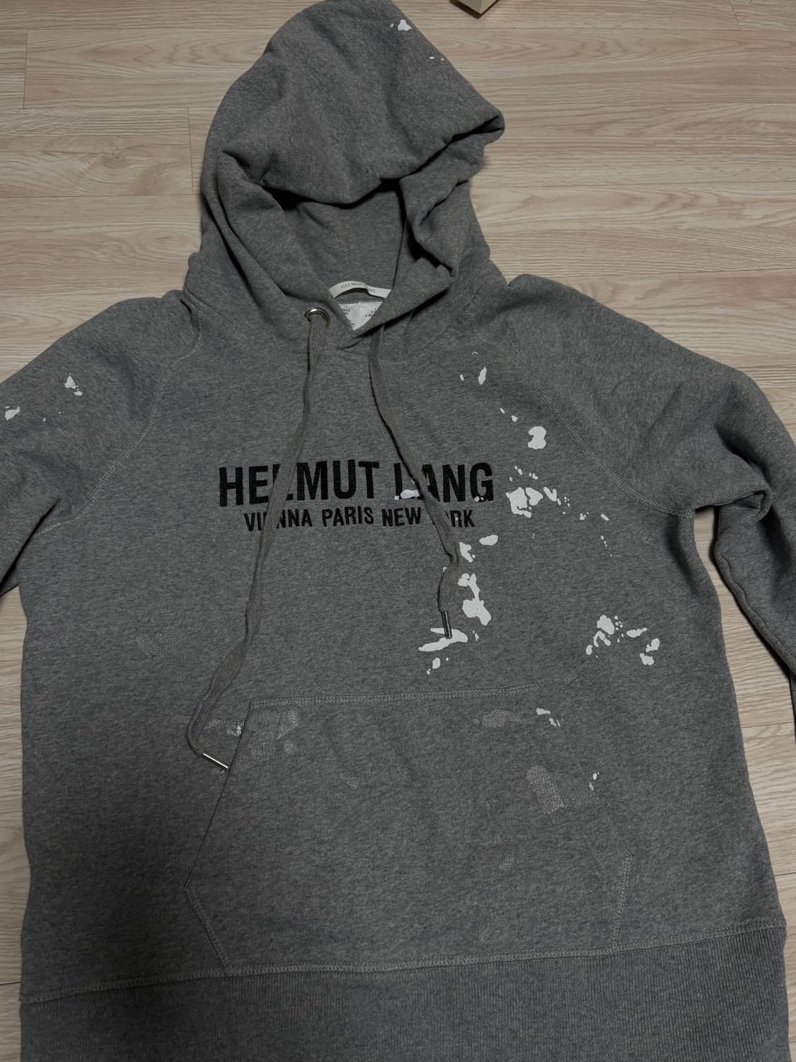 HELMUT LANG 페인트 스플래터 후드티 남녀공용 상품이미지3
