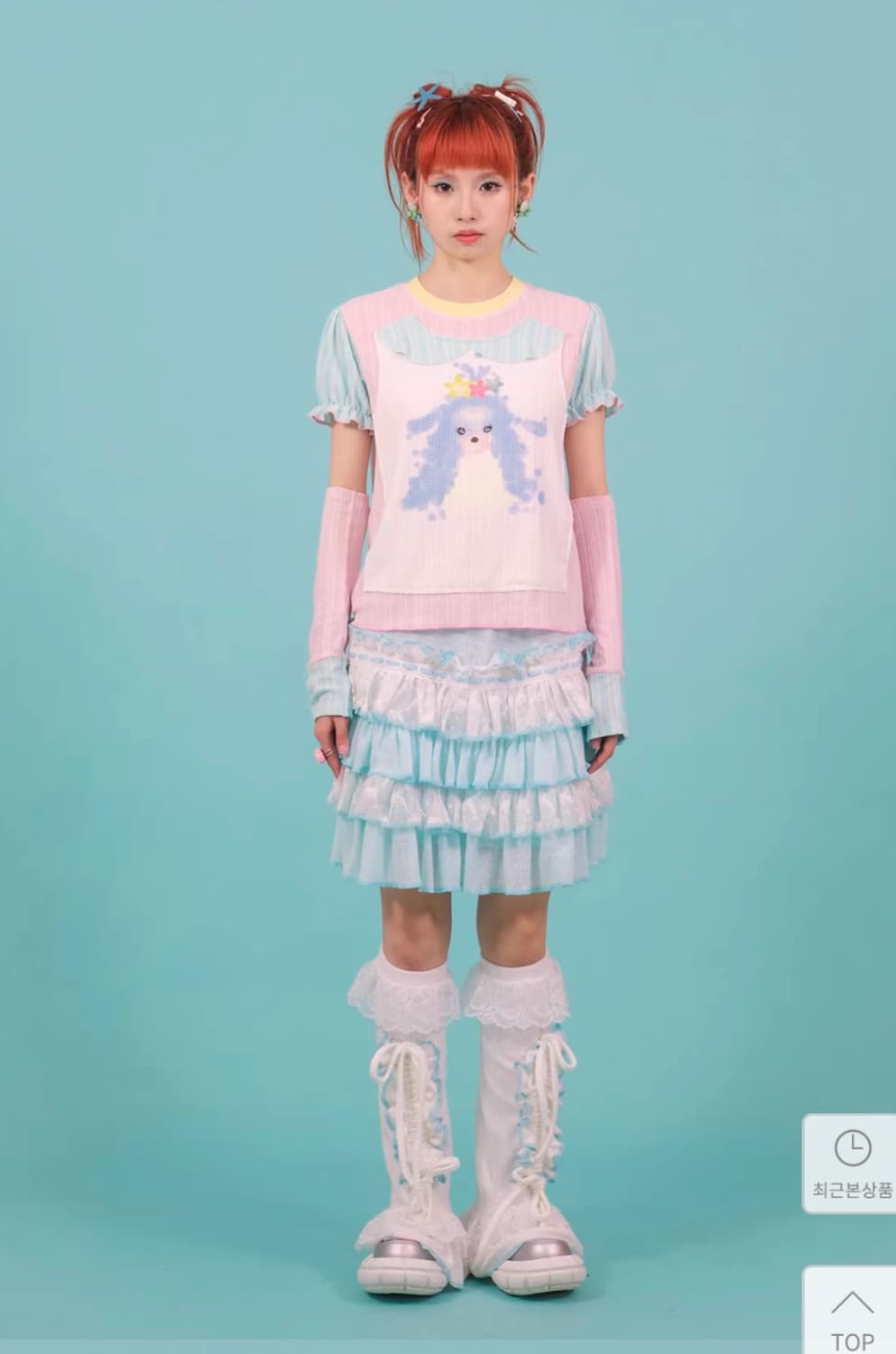 Frufru 프루프루 여름 Y2K 프릴 레이스 스커트 상품이미지1
