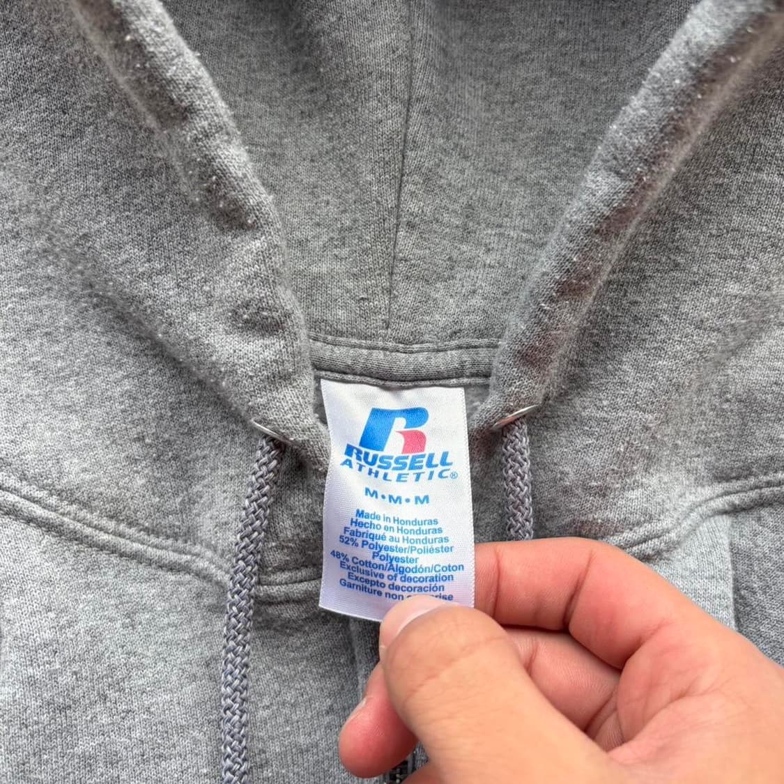 00s 온두라스 러셀 애슬레틱 후드집업 그레이 상품이미지3