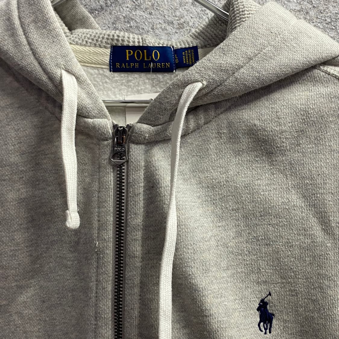 폴로랄프로렌 포니로고 기모 그레이 후드집업 B3968 상품이미지3