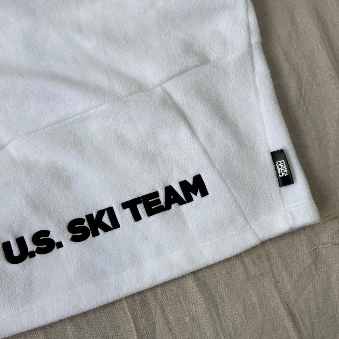 스파이더 us팀 화이트 후리스 집업 자켓 M 상품이미지5