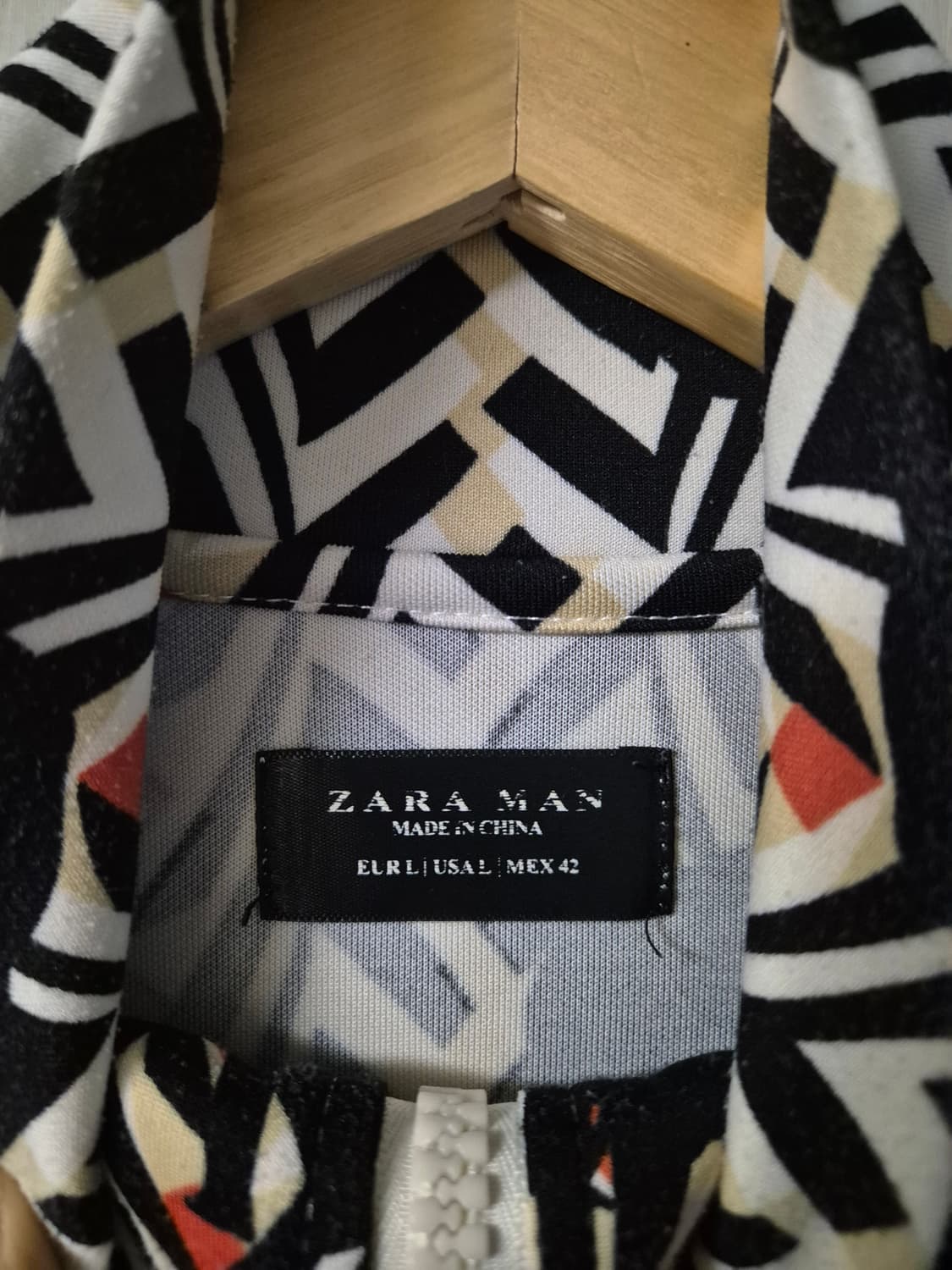 빈티지 ZARA MAN 코끼리 패턴 집업 자켓 L 상품이미지3