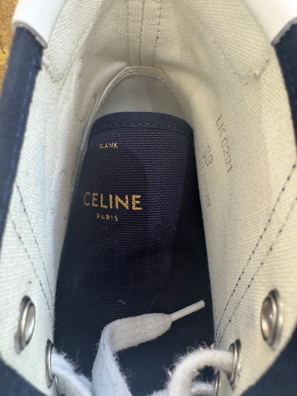 셀린느 하이탑 스니커즈 네이비 39 상품이미지2