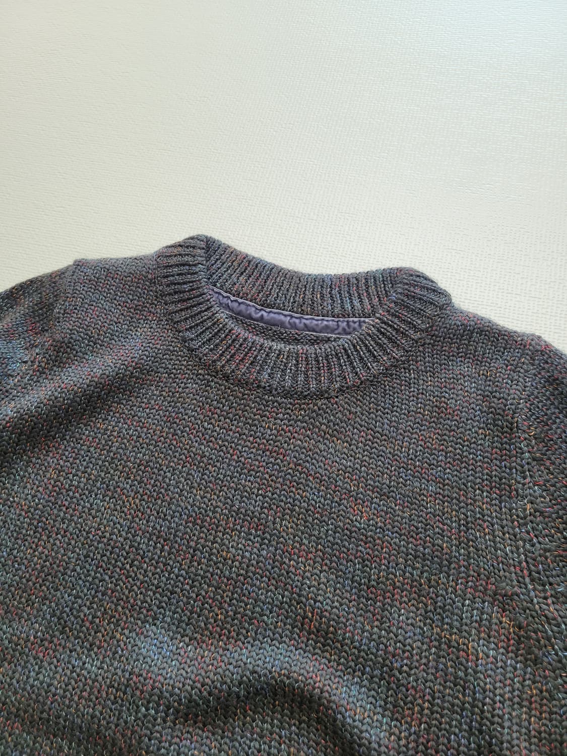 몰리 Mouli 남자 라운드넥 울 니트 100 카키 상품이미지4