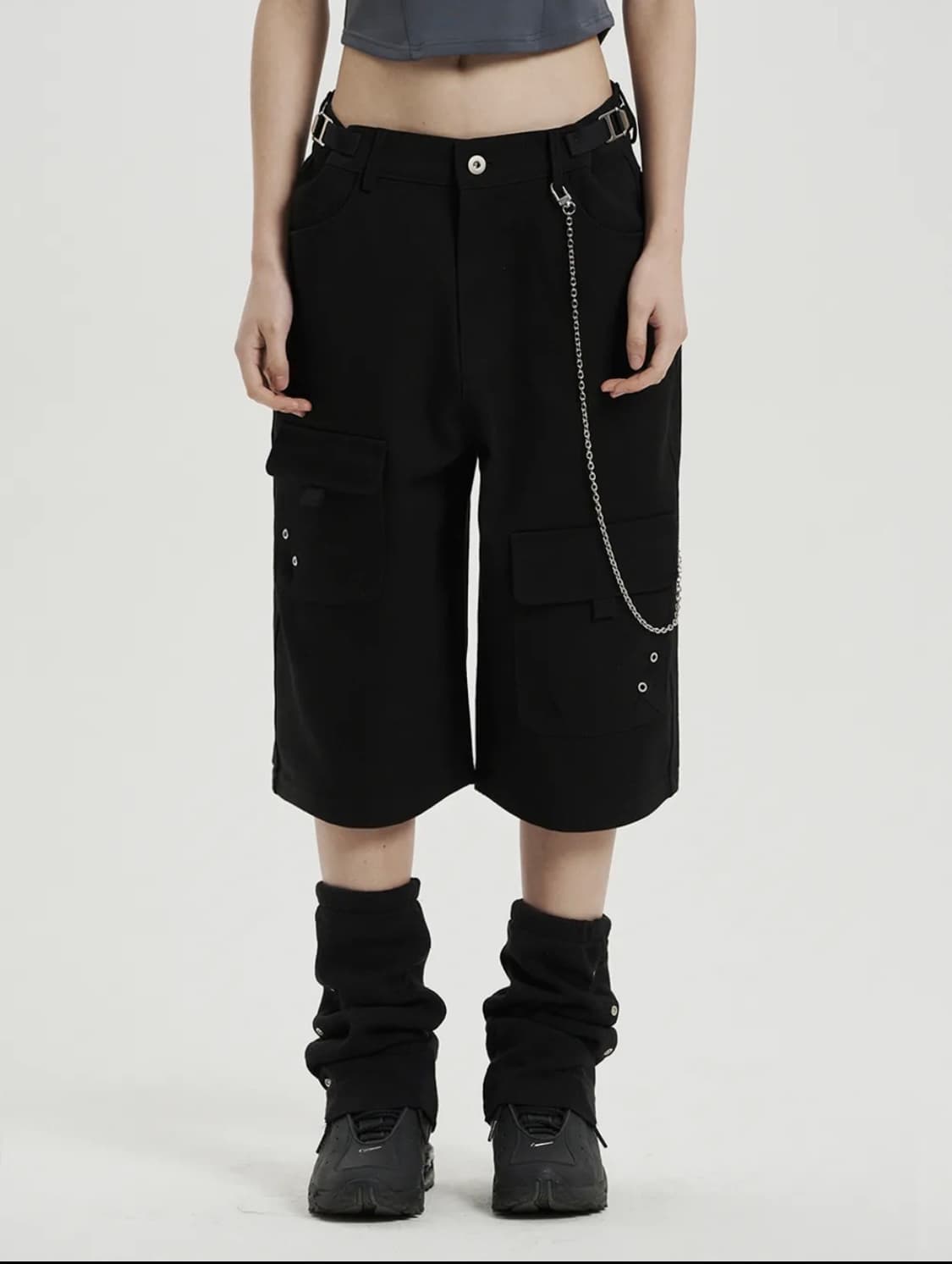 BERMUDA CARGO PANTS / BLACK 상품이미지1