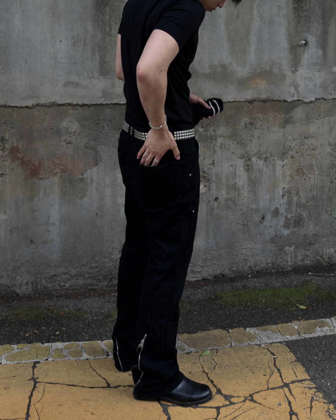 Black Studded Belt 상품이미지4