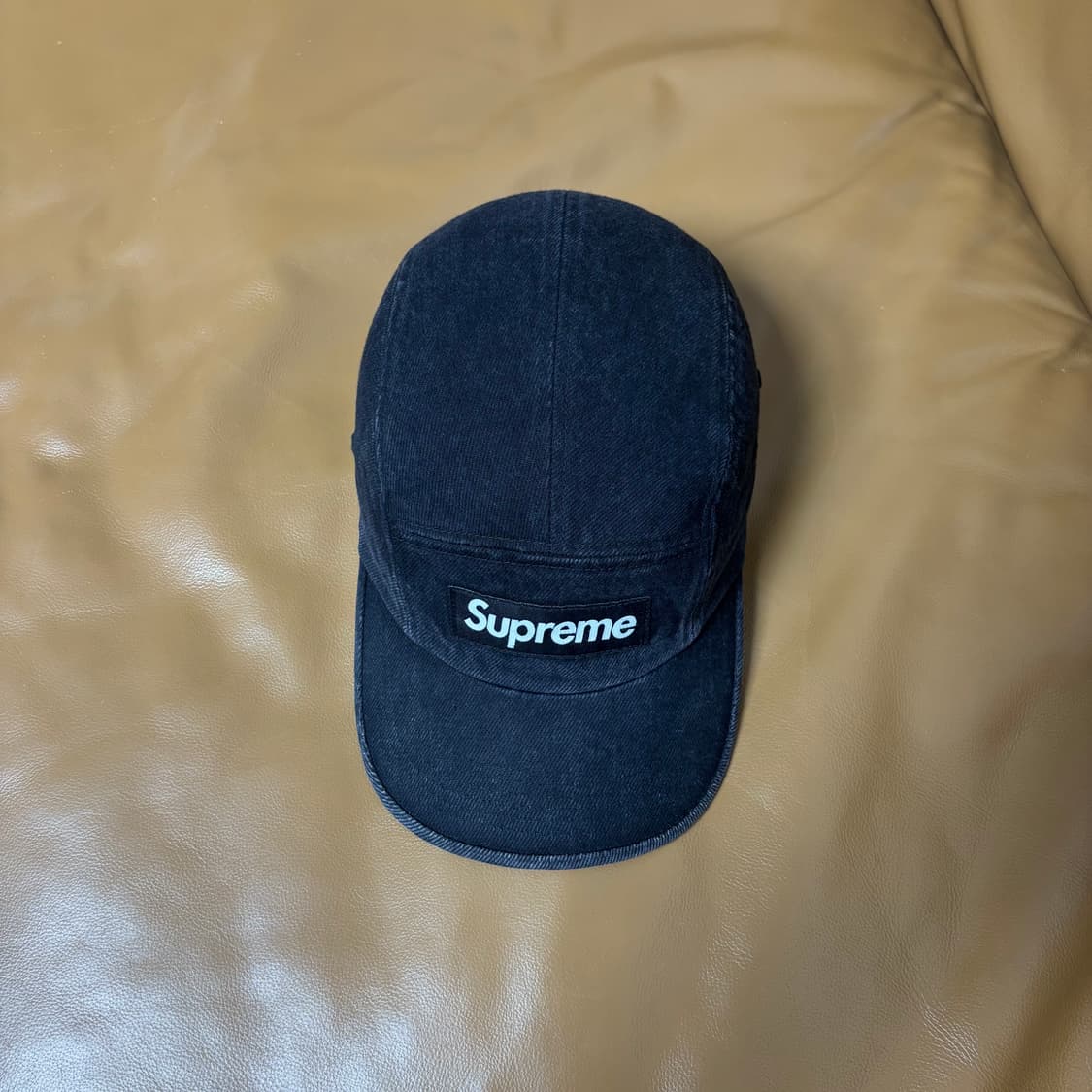 Supreme 슈프림 데님 블랙 캠프캡 모자 (Denim Black) 상품이미지5