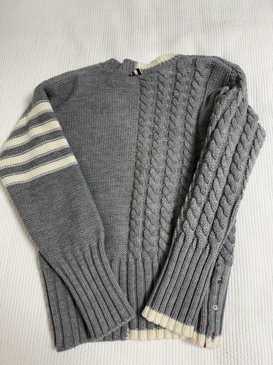 톰브라운 케이블 언발패턴 니트(1) 상품이미지6