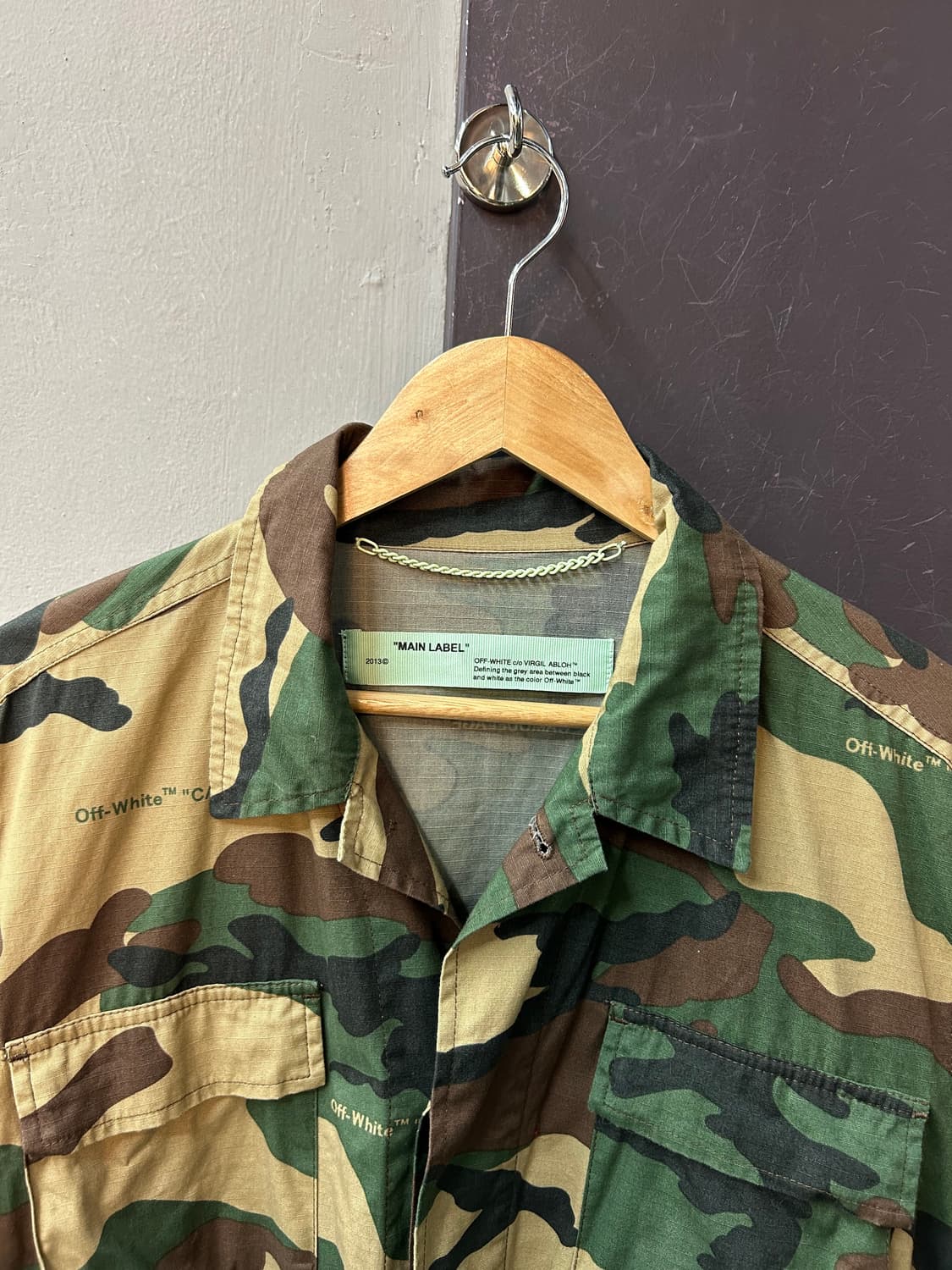 M/ 오프화이트 카모플라주 필드 자켓 상품이미지5