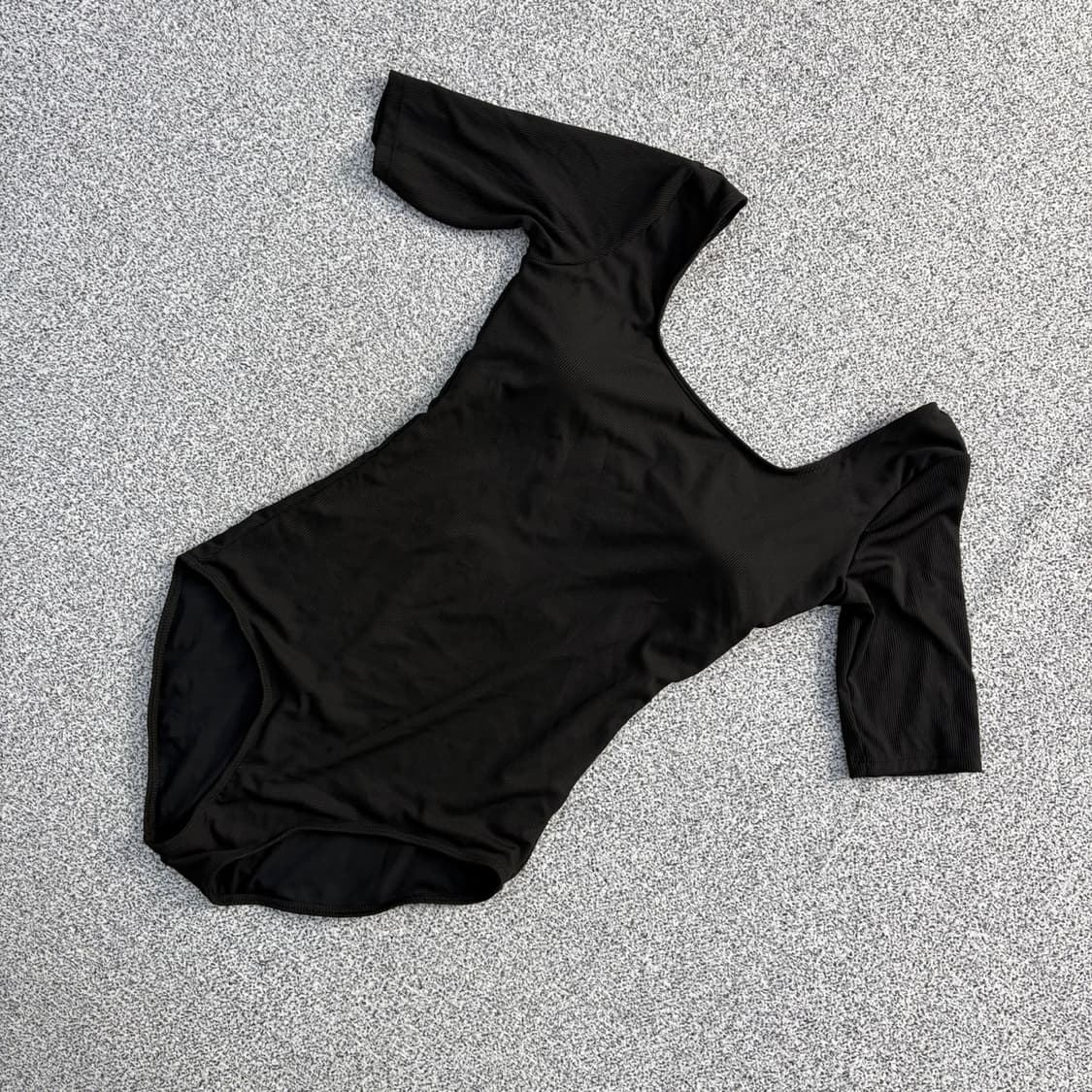 실측확인 빈티지 스퀘어넥 반팔 수영복 0608J2 상품이미지1