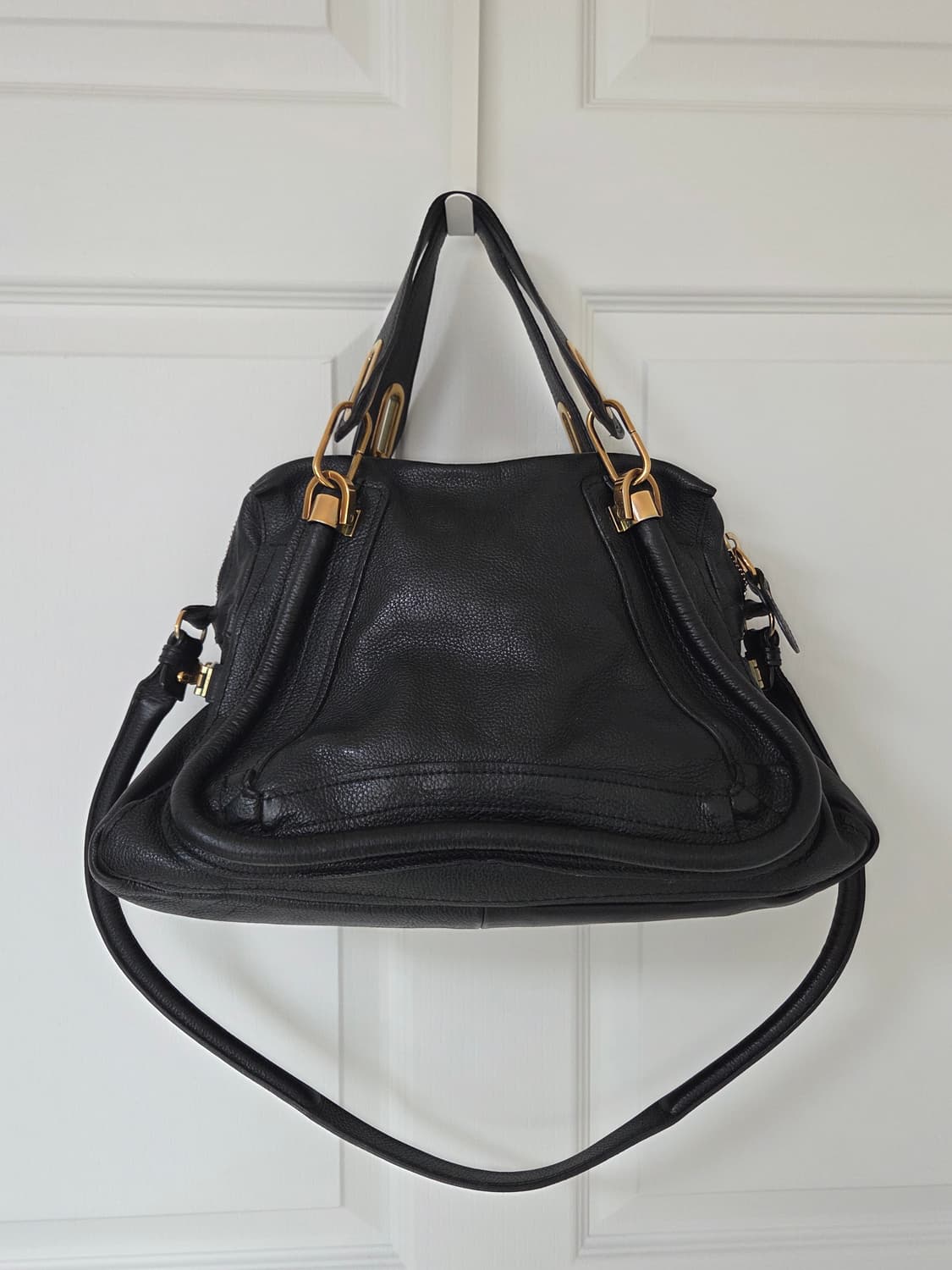 끌로에 파라티 M 토트백 블랙 상품이미지2