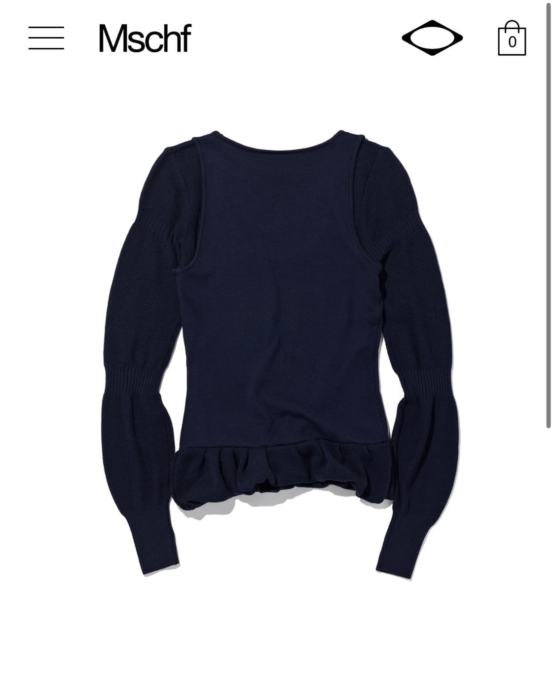 미스치프 리플 레이어드 니트 상품이미지4