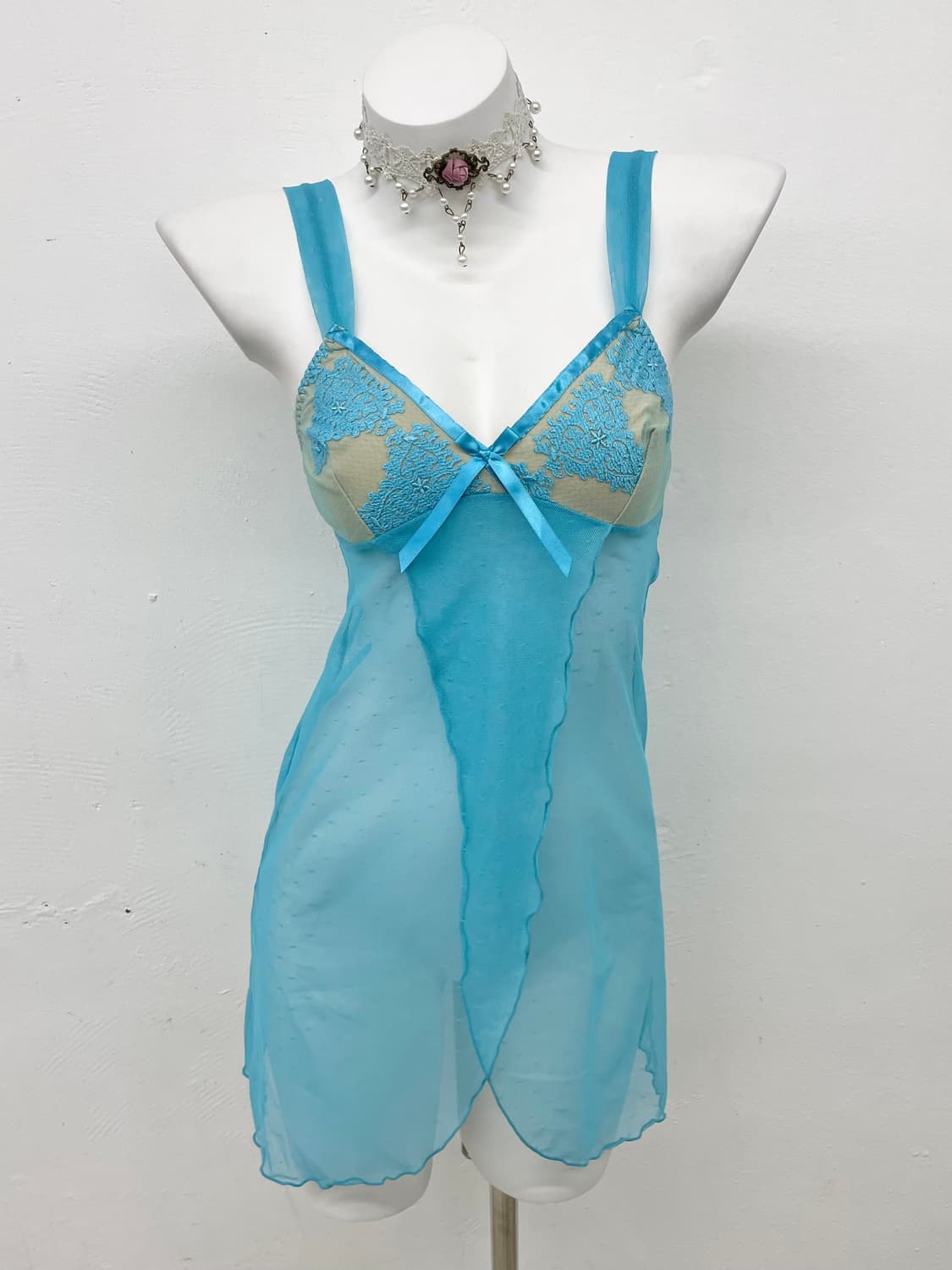 페어리 레이스 자수 슬립 상품이미지1