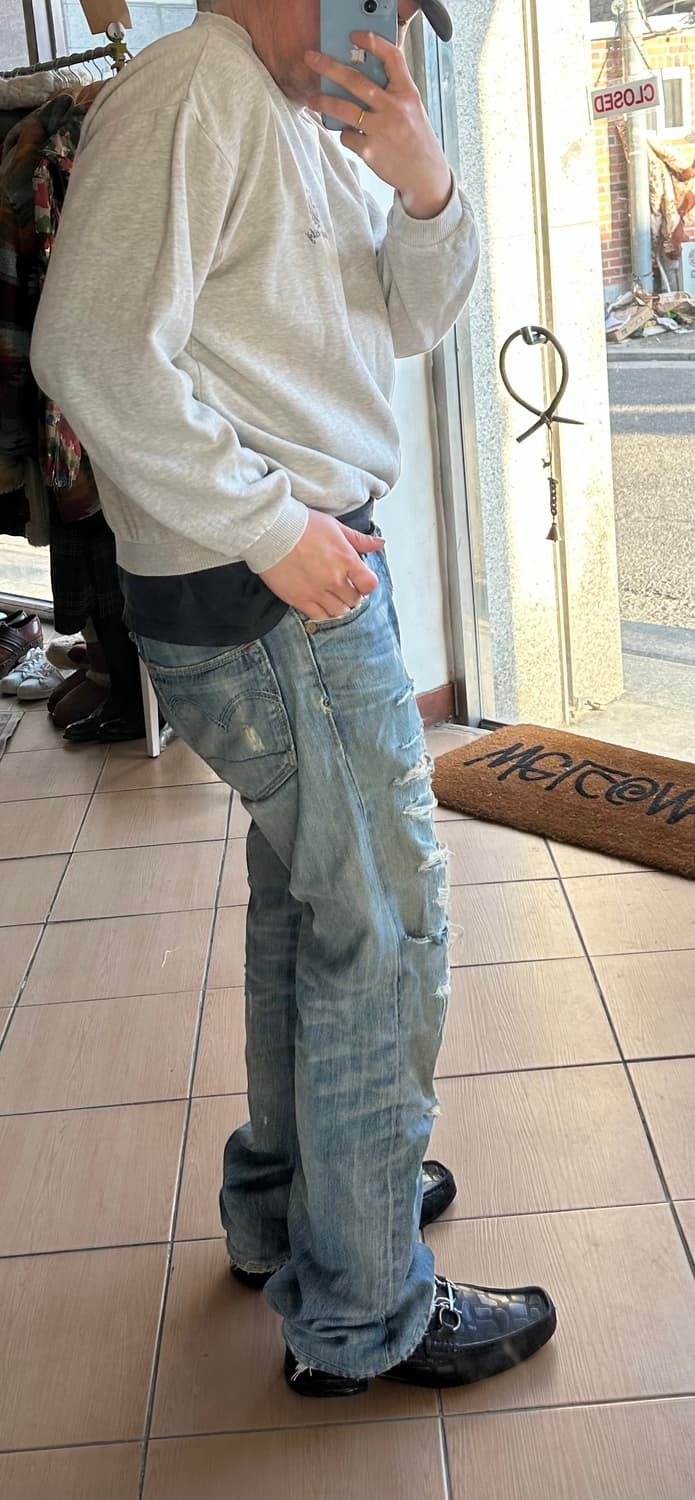 00‘s 리바이스523 디스트로이드진 32in 상품이미지10