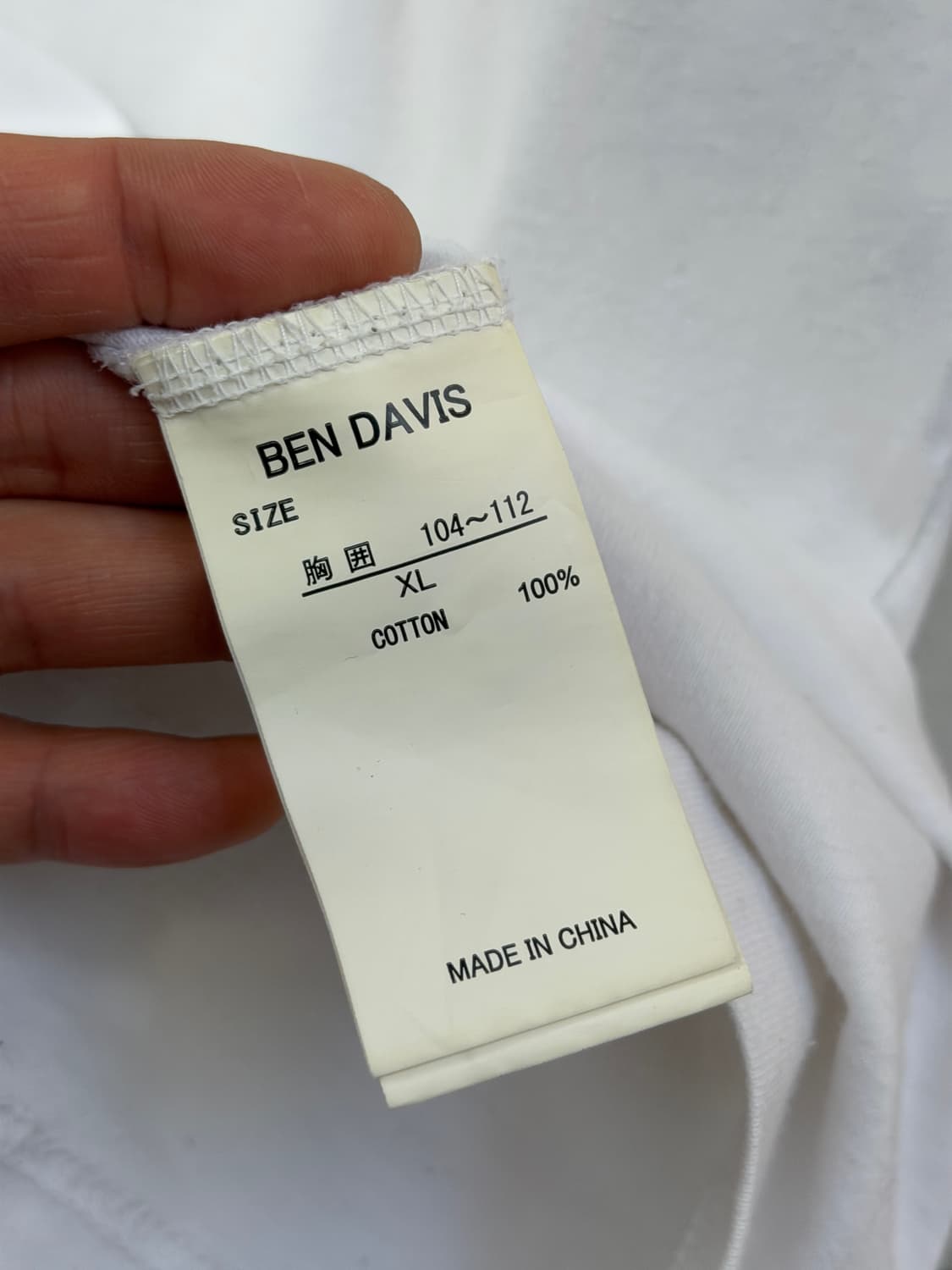 Ben Davis 벤 데이비스 화이트 포켓 반팔티 XL 상품이미지6