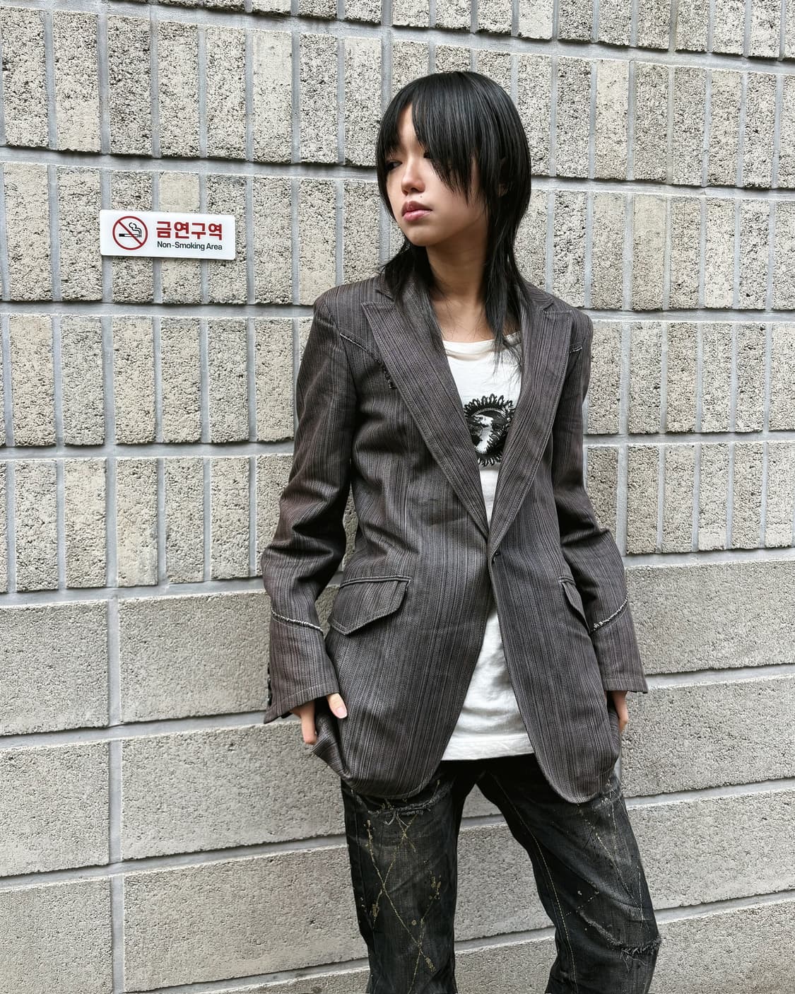 토네이도 마트 도트 스트라이프 웨스턴 블레이저 상품이미지2