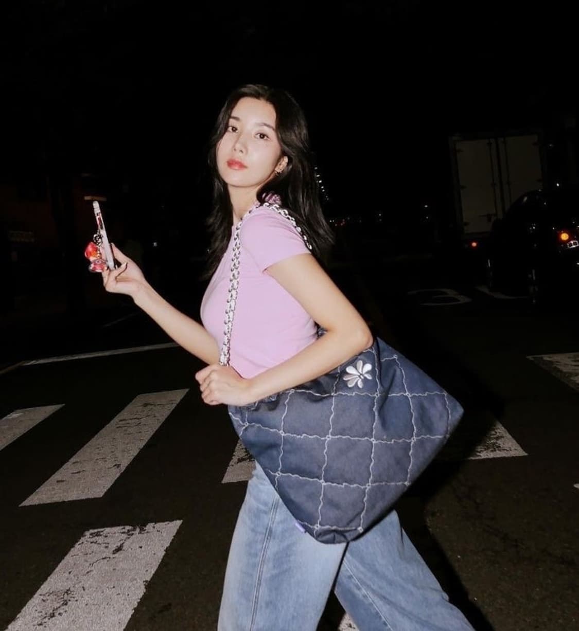 (새상품)티피코시 퀼팅체인 데님 상품이미지1