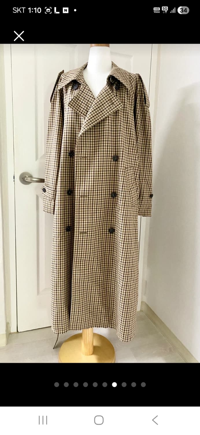 인스턴트펑크 체크 트렌치코트  상품이미지8