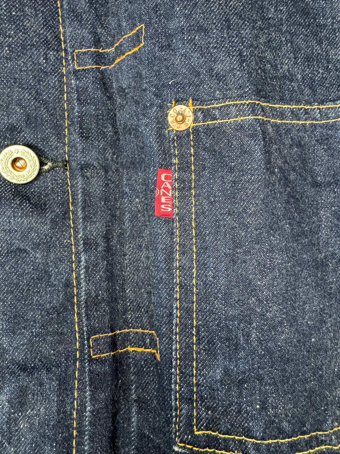 빈티지 90s 슈가케인 SUGAR CANE 대전 1세대 데님 자켓 40 상품이미지4