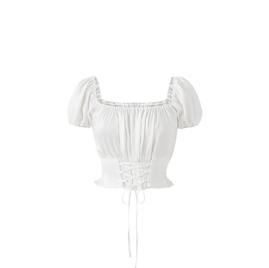 낫유어로즈 코르셋 크롭 블라우스 상품이미지3