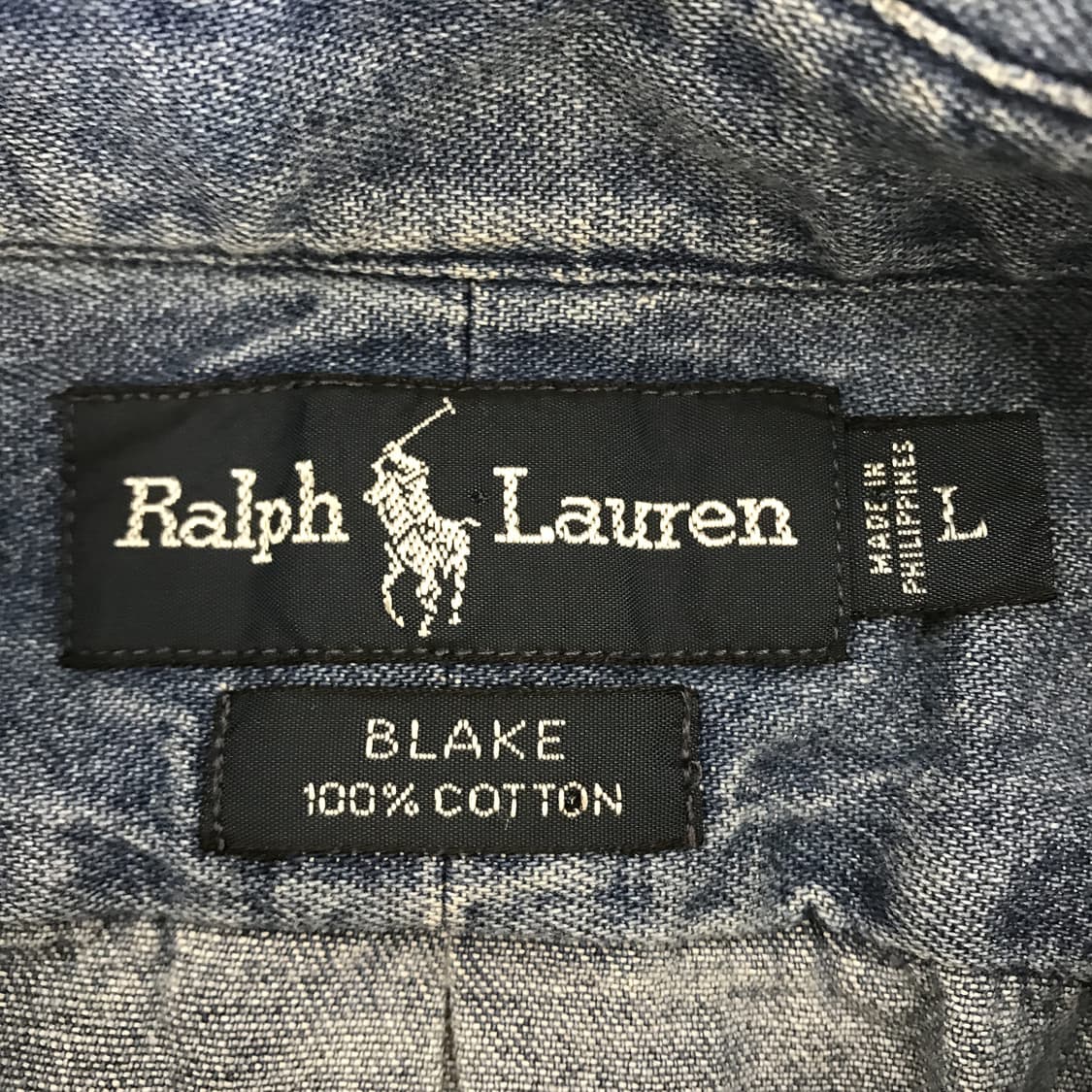 폴로 랄프로렌 90s BLAKE 데님셔츠 [L] 상품이미지5