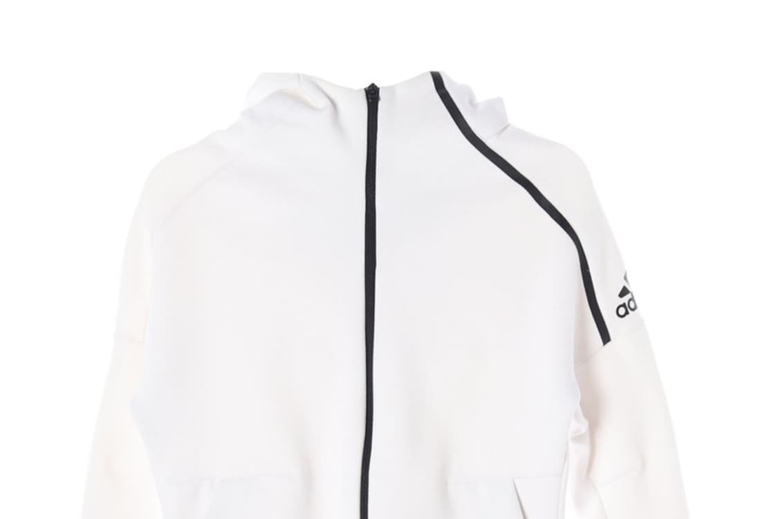 아디다스 화이트 후드집업 트레이닝 자켓 F 상품이미지3