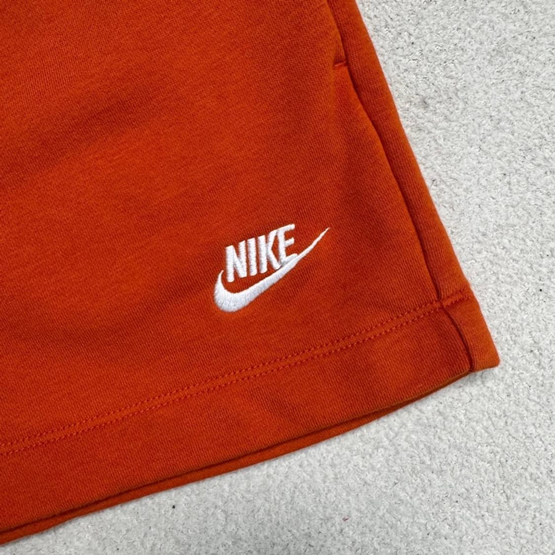 NIKE 에센셜 프렌치 테리 숏팬츠 오렌지 M 상품이미지2